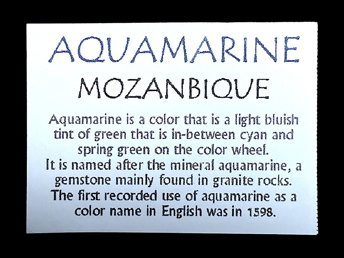 モザンビーク産 アクアマリン タンブル /Aquamarine