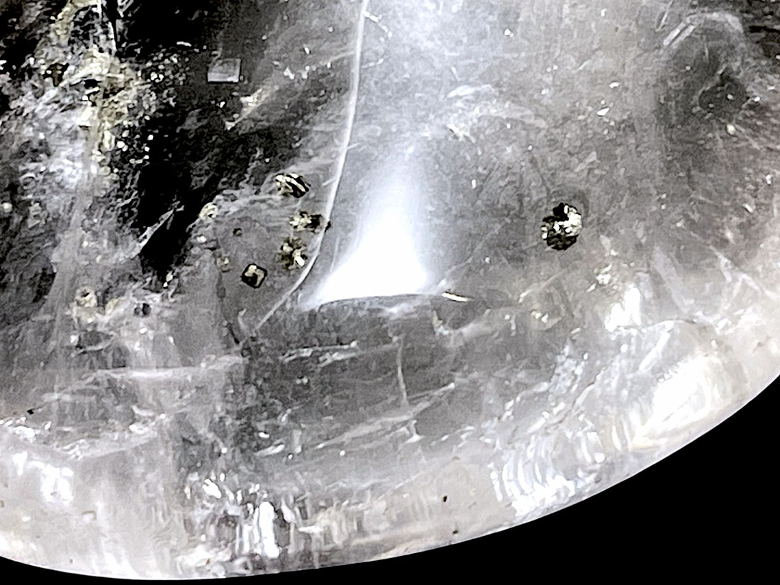 マーカサイトinクォーツ タンブル / Marcasite in Quartz