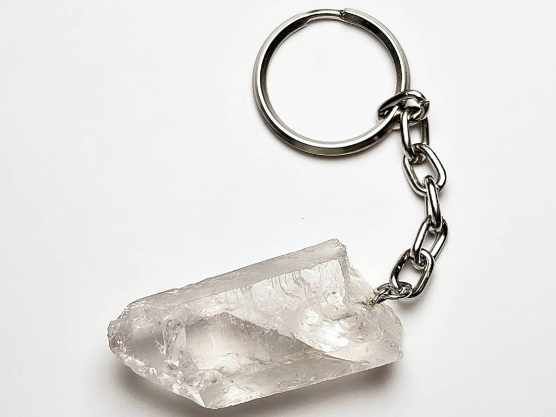 ブラジル産 水晶 キーホルダー / Quartz Keyring