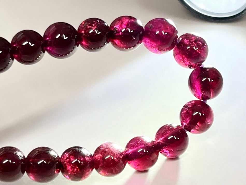 ロードライトガーネット 5mm ブレスレット / Rhodolite Garnet