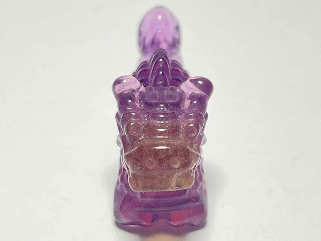 またろっぷ様 専用 セール ラベンダーフローライト ドラゴンの置物