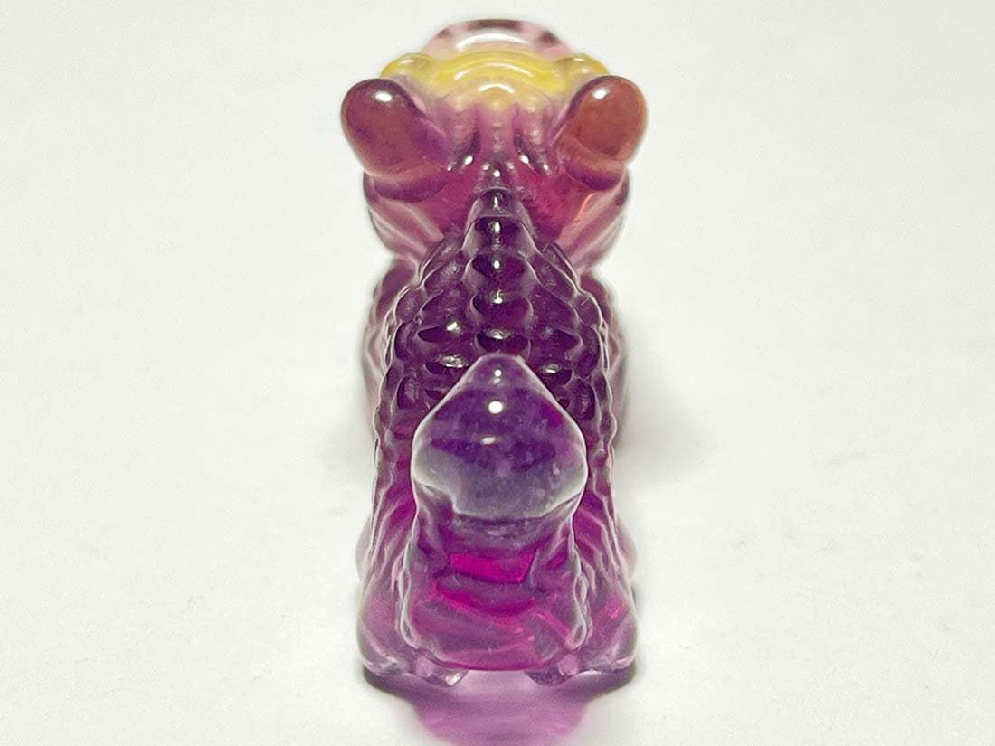 フローライト アニマル彫刻 ドラゴン