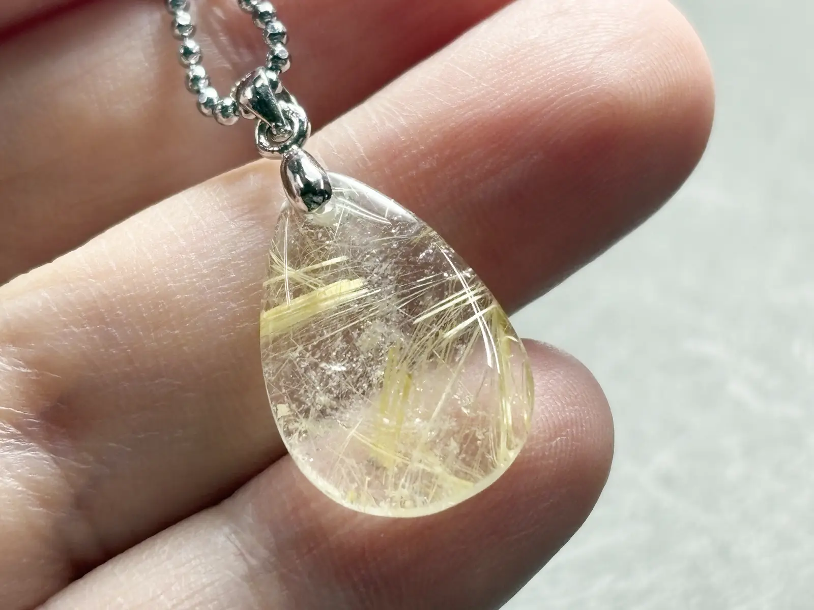 ルチルクォーツ ペンダントトップ/ Rutilated Quartz