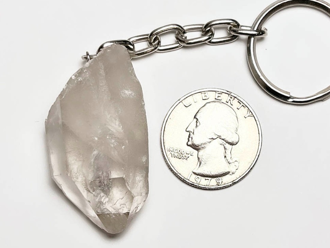 ブラジル産 水晶 キーホルダー / Quartz Keyring