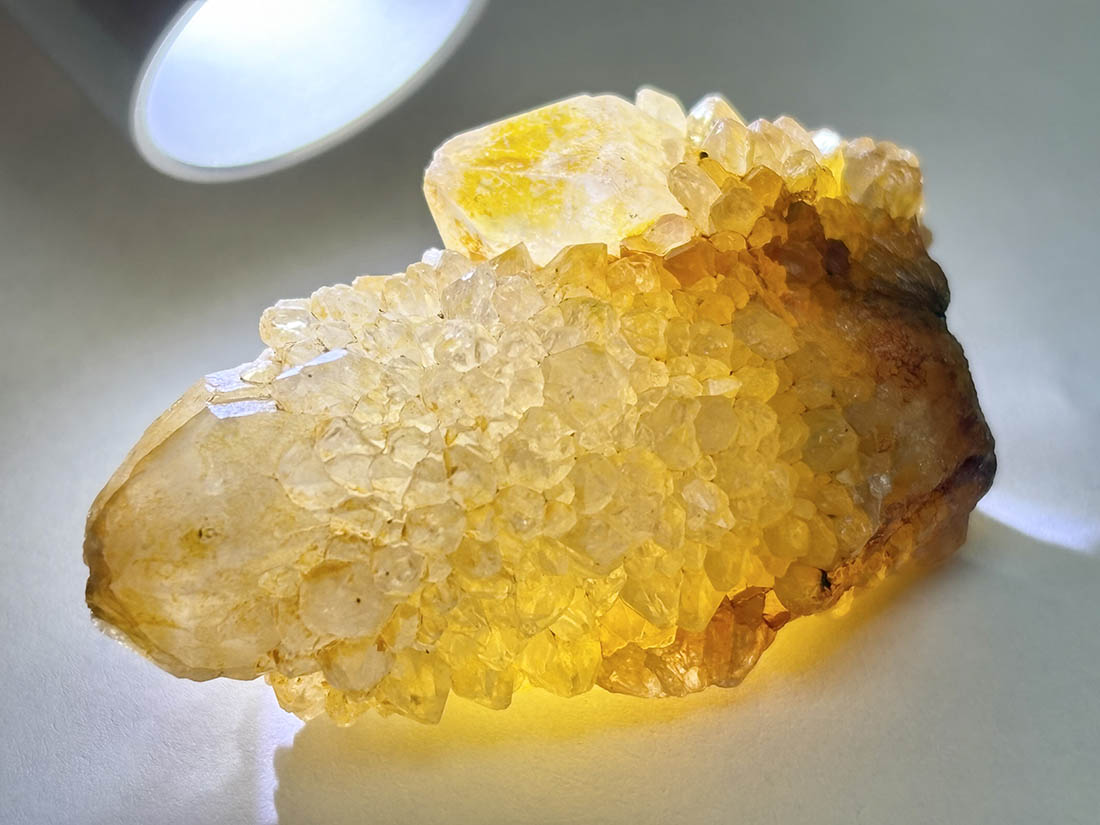 水晶　カクタスクォーツ　鉱物標本　南アフリカ産　クラスター 約154.5g 南アフリカ産 カクタスクォーツ | 鉱物標本,ア行,アメシスト/紫水晶