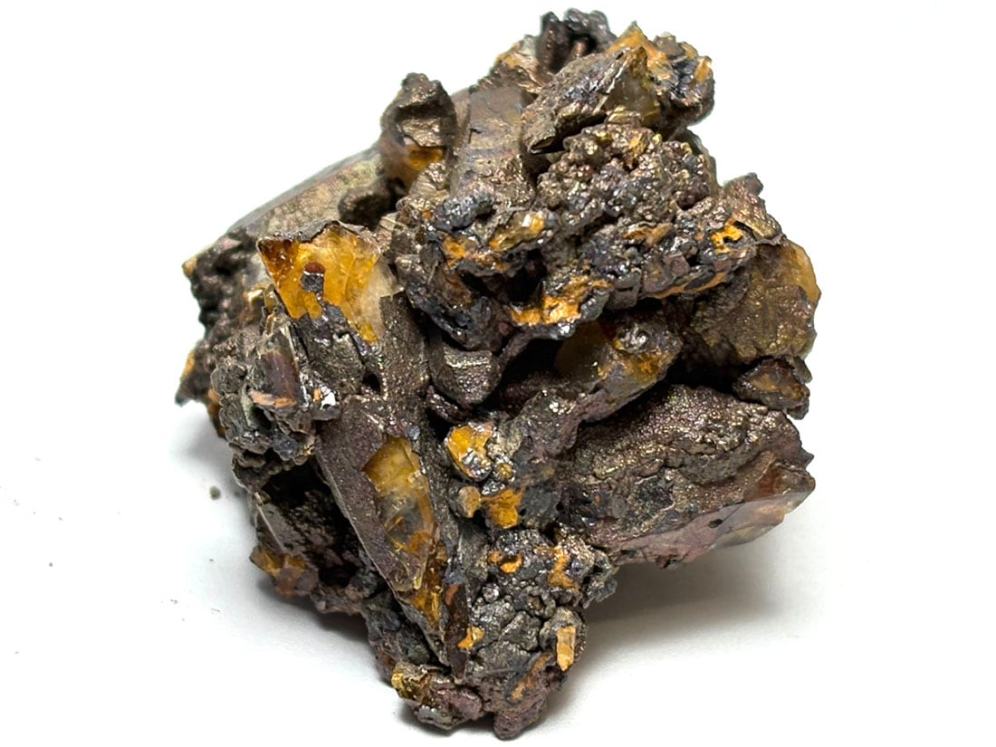 長野県川上村居倉産 褐鉄鉱 & 水晶 / Limonite & Quartz