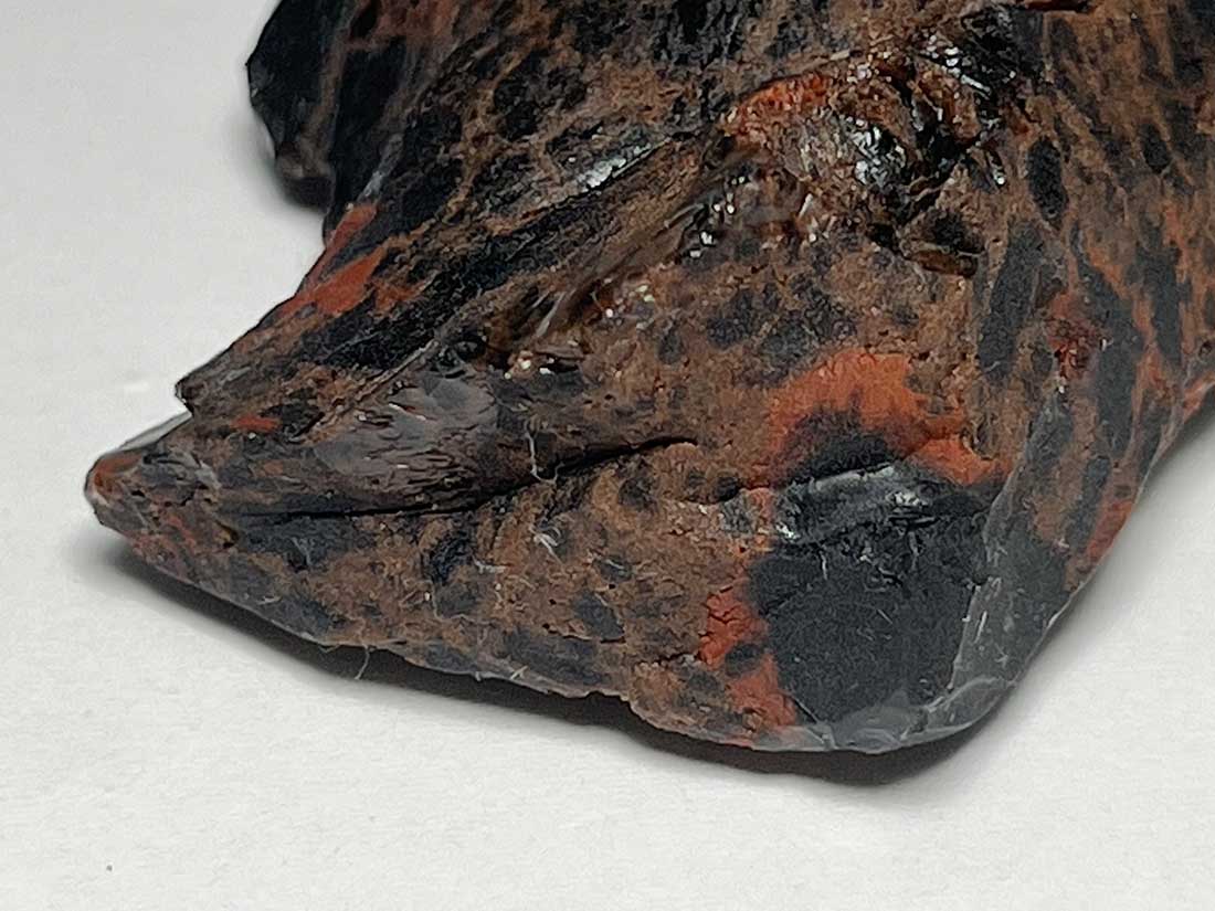 北海道白滝村(旧)産 黒曜石(花十勝/紅十勝石)