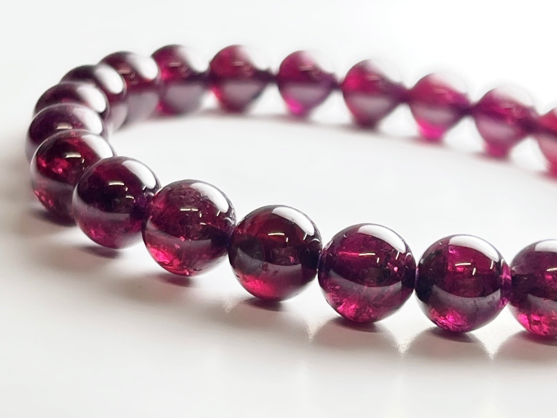 ロードライトガーネット 6mm ブレスレット / Rhodolite Garnet