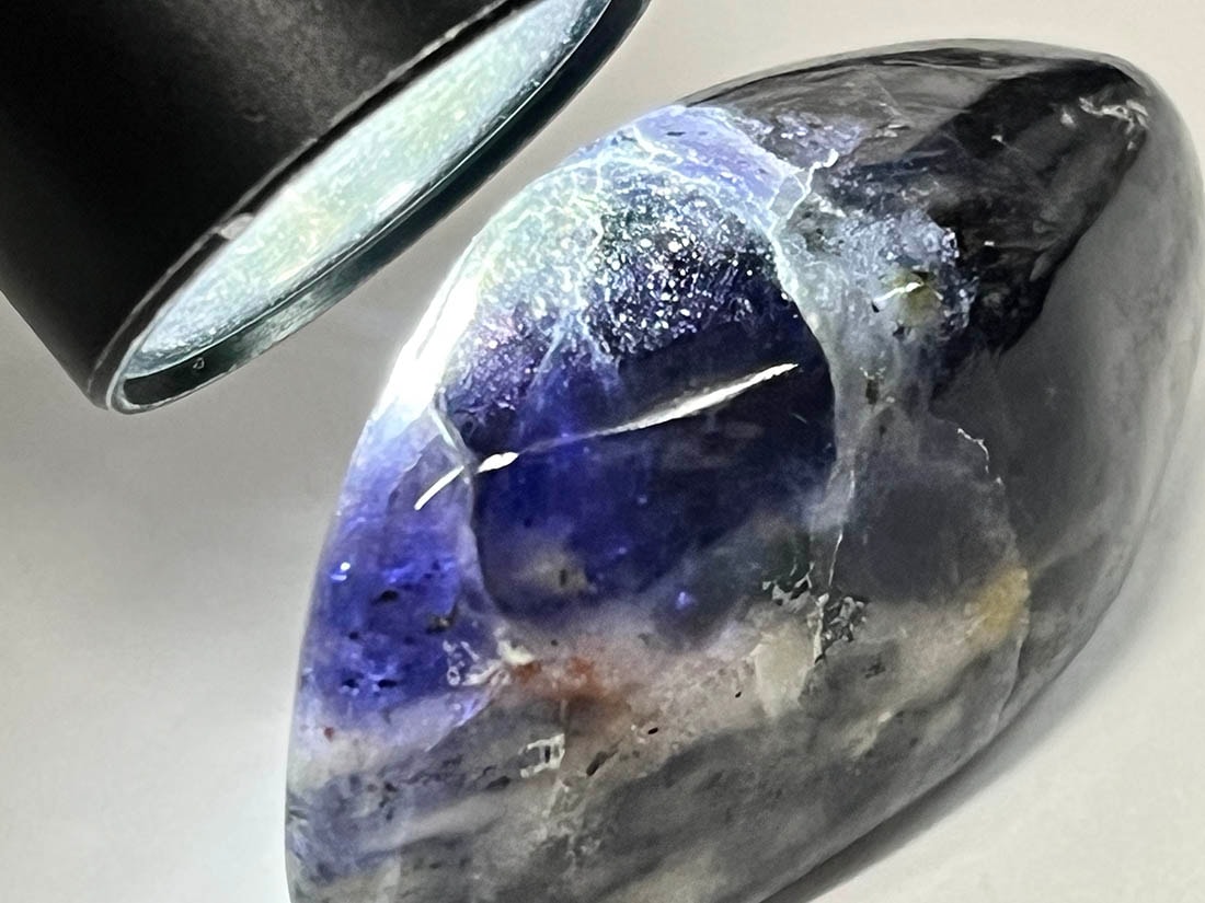 インド産 アイオライトサンストーン タンブル / Iolite ＆ Sunstone