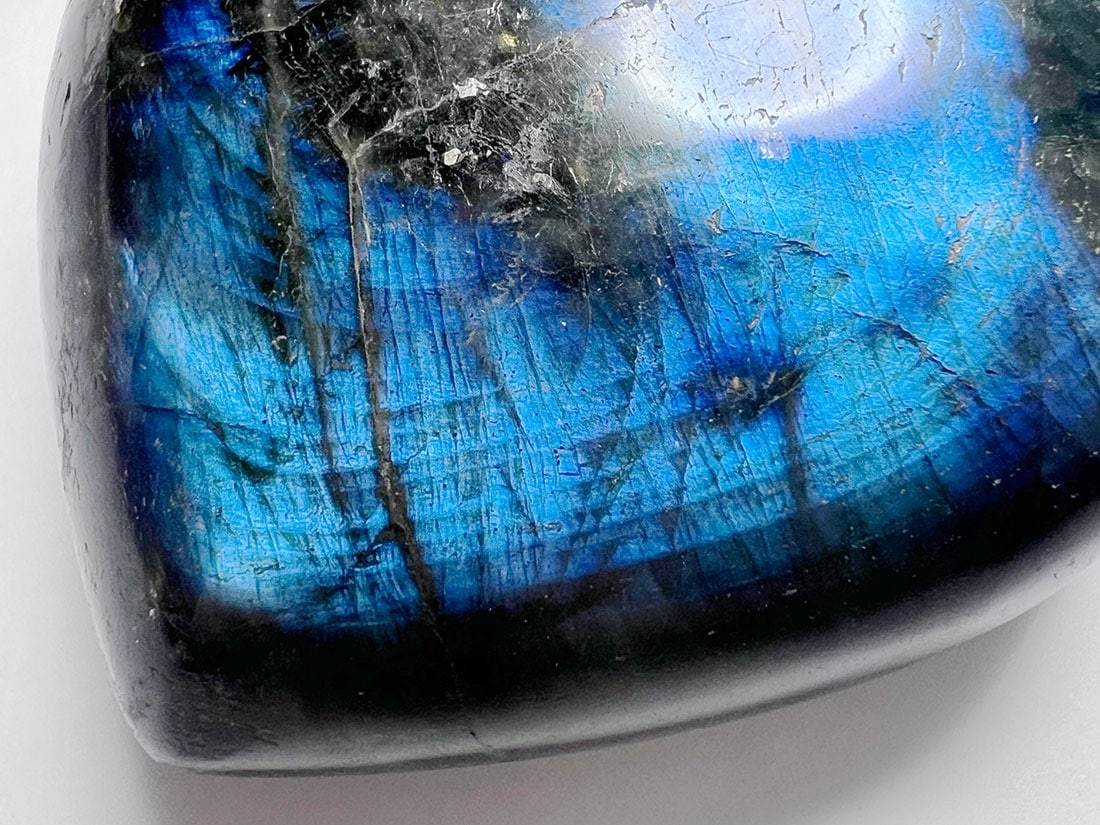 マダガスカル産　ラブラドライト　スタンド付き マダガスカル産 ラブラドライト ラフスタンド 【Madagascar