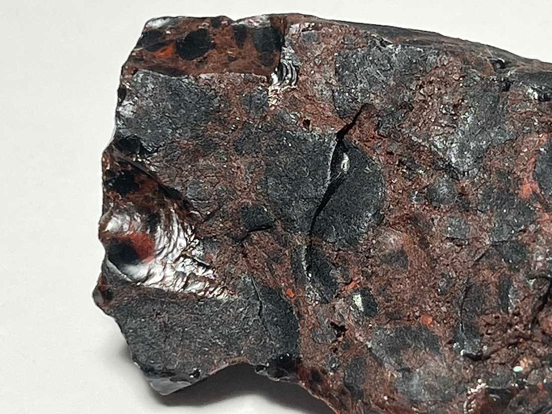 北海道白滝村(旧)産 黒曜石(花十勝/紅十勝石)