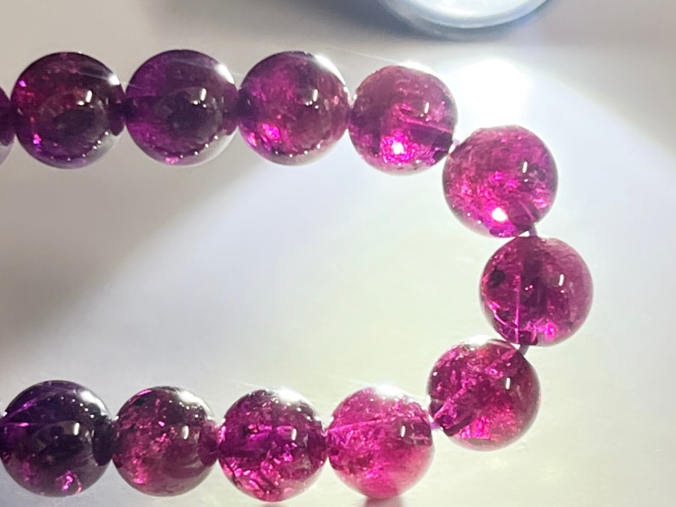 ロードライトガーネット 7mm ブレスレット / Rhodolite Garnet