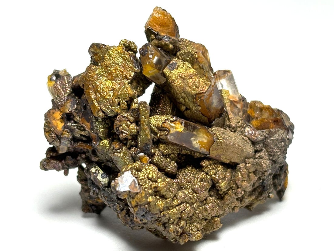 長野県川上村居倉産 褐鉄鉱 & 水晶 / Limonite & Quartz