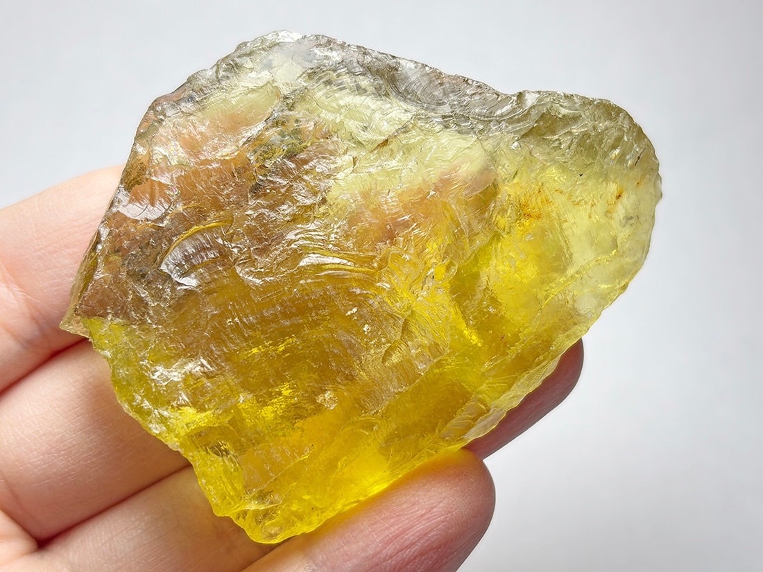 オゥロヴェルデクオーツ 宝石質 キラキラ バングル ブラジル産 オウロヴェルデクォーツ / Ouro Verde Quartz