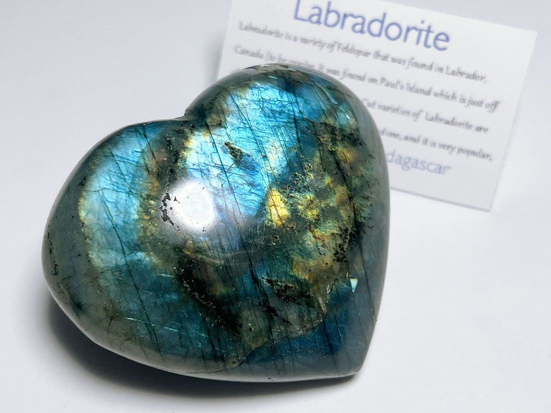 マダガスカル産ラブラドライト ハート