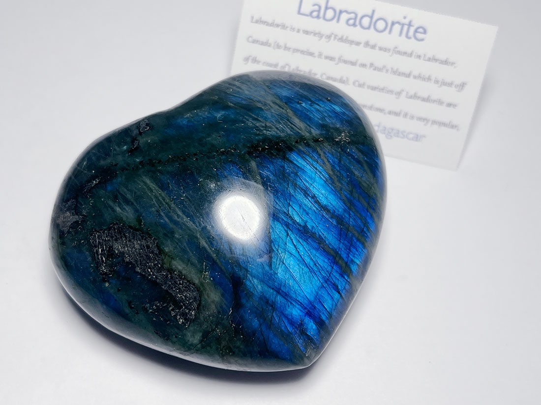 マダガスカル産ラブラドライト ハート