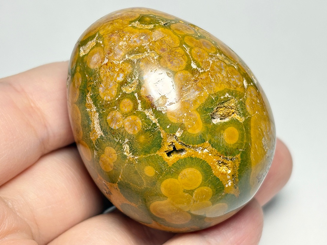 自然石 碧玉 オーシャンジャスパー マダガスカル産 オーシャンジャスパー エッグ ( 碧玉 )/ Ocean Jasper