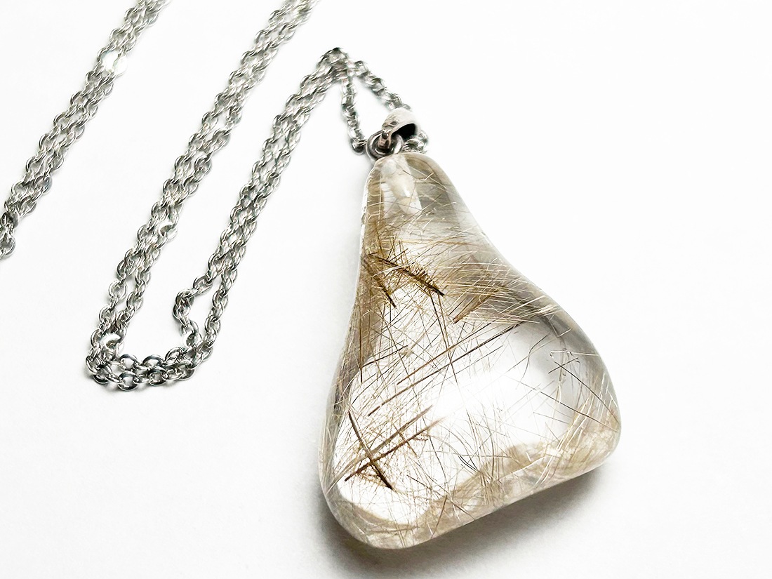 シルバールチルクォーツ ペンダントトップ