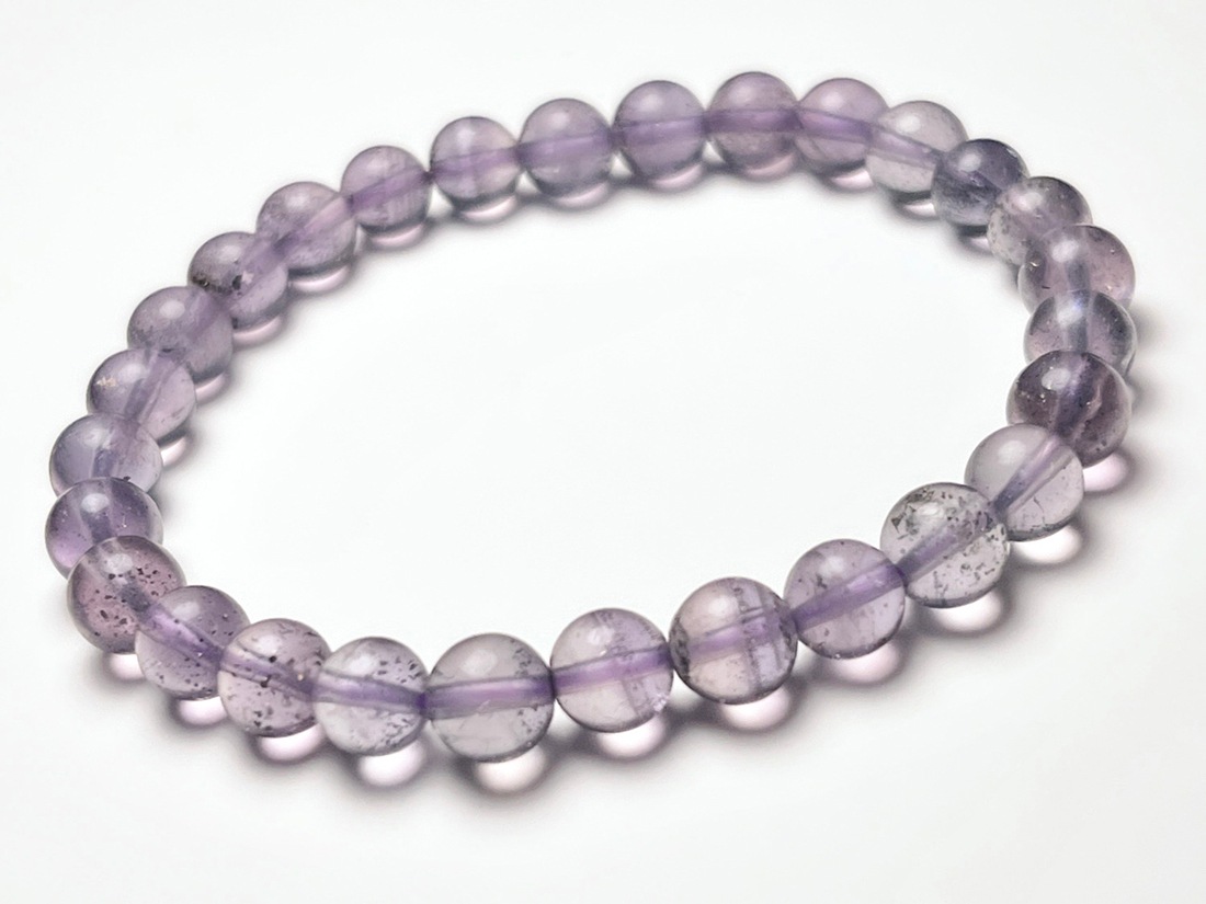 パイライト in フローライト 6mm ブレスレット / Pyrite in Fluorite