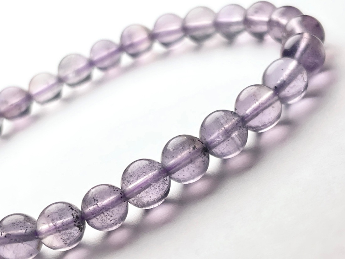 パイライト in フローライト 6mm ブレスレット / Pyrite in Fluorite