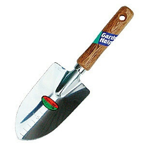 ステンレス木柄移植鏝(太)目盛付 Ｄ‐1 花 ガーデン DIY ガーデニング 用具 工具 スコップ シャベル 石黒金属