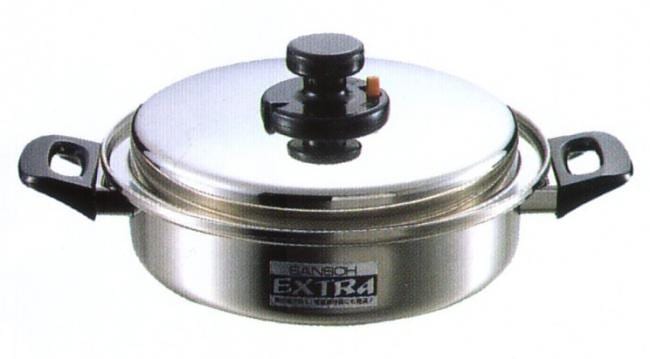 【日本製】【無水鍋 ih対応】エクストラ 浅型両手鍋 24cm キッチン用品 食器 調理器具 鍋 フライパン 両手鍋 21cm～25cm IH/ガス両方対応 霜龍器物 シモリュウ 燕三条