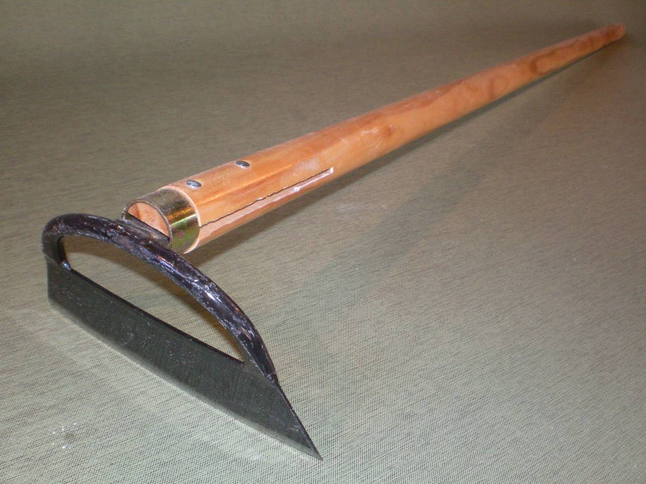 千成 AD-552 立鎌 鋼付 18cm刃 塗木柄 120cm 用具 工具 鍬（くわ） クワ くわ ホー Hoe 相田合同工場 燕三条