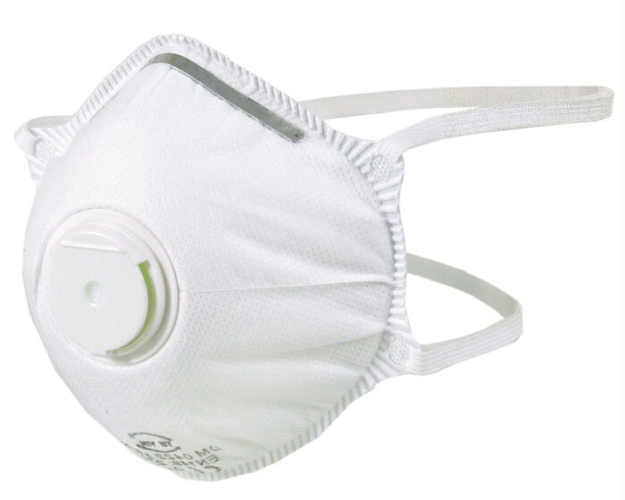 逆止弁付作業マスク ２枚入り 豊光 BS-1185 呼吸に合わせて空気弁が作動する高性能マスク