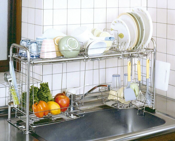 キチンとキッチン収納ラック（下段オプション付き）（KS-2713） キッチン用品 台所用品 キッチンツール 料理 手作り 杉山金属 日本製 国産 燕三条