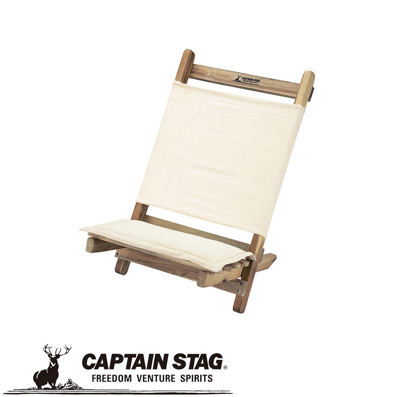 CSクラシックス ロースタイルチェア(ホワイト) アウトドア・キャンプ用品 キャプテンスタッグ CAPTAIN STAG 屋外 レジャーソロキャンプ バーベキュー パール金属