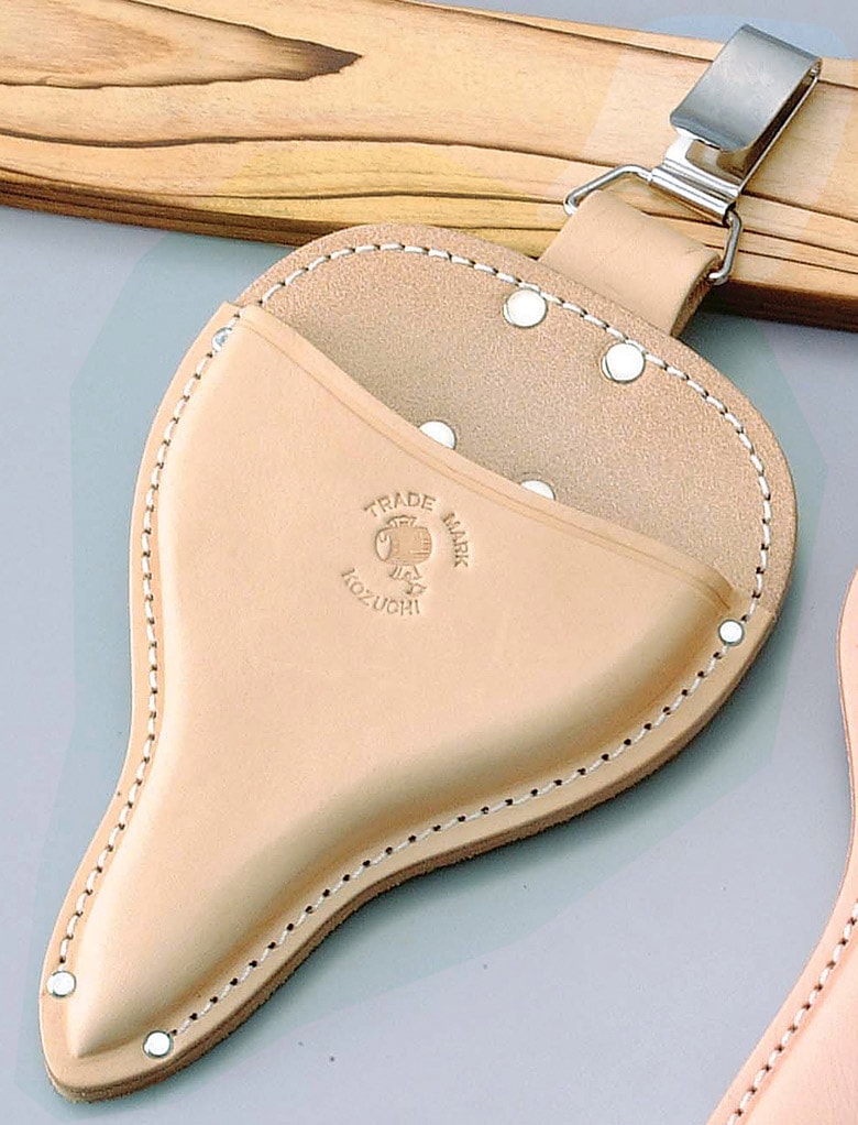 ヌメ皮 大久保鋏ケース 小 フック式 型押 SO-21F ガーデニング DIY 道具 工具 ツール  大工 外仕事 工事 現場 職人 燕三条 コヅチ