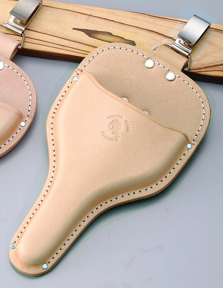 ヌメ皮 大久保鋏ケース 大 フック式 型押 SO-22F ガーデニング DIY 道具 工具 ツール  大工 外仕事 工事 現場 職人 燕三条 コヅチ