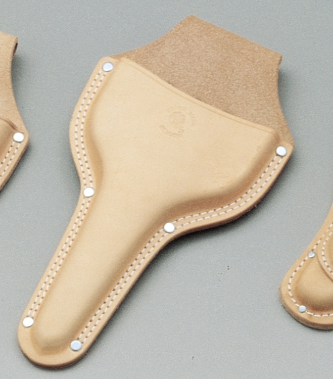 ヌメ皮 松葉鋏ケース 台曲り二重縫い 特大 型押 SO-25 ガーデニング DIY 道具 工具 ツール  大工 外仕事 工事 現場 職人 燕三条 コヅチ