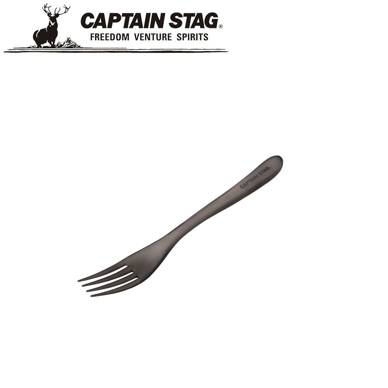 【メール便】G-FLOAT TPX樹脂製 高耐熱フォークL（スモーク） アウトドア・キャンプ用品 キャプテンスタッグ CAPTAIN STAG 屋外 レジャーソロキャンプ バーベキュー 正規品取扱店 パール金属