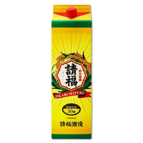 石垣島 請福酒造の琉球泡盛 直火釜蒸留泡盛30度 1800ml