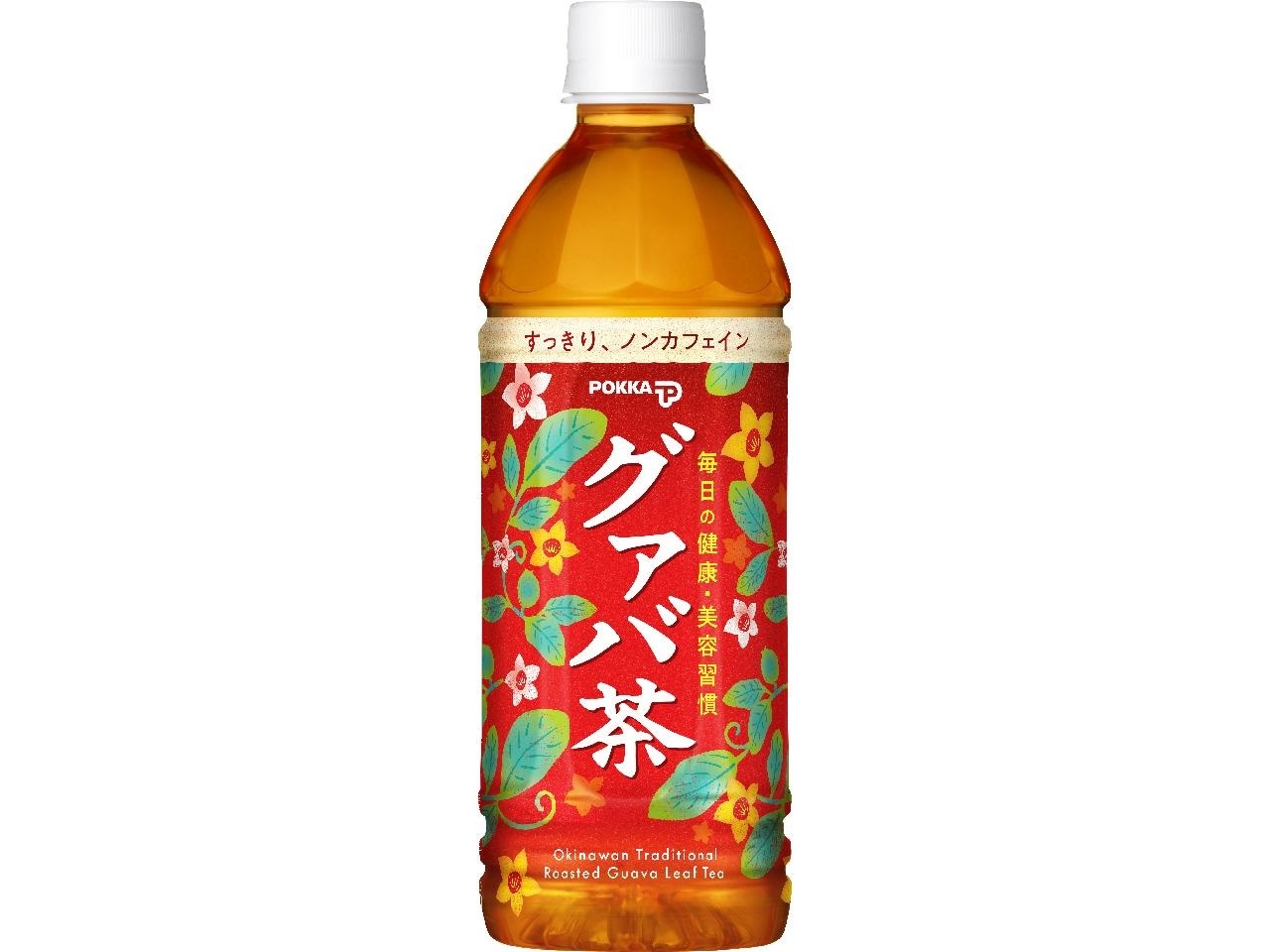 沖縄ポッカ グァバ茶 柿の葉入り 500ml×24本(1ｹｰｽ) ペットボトル POKKA