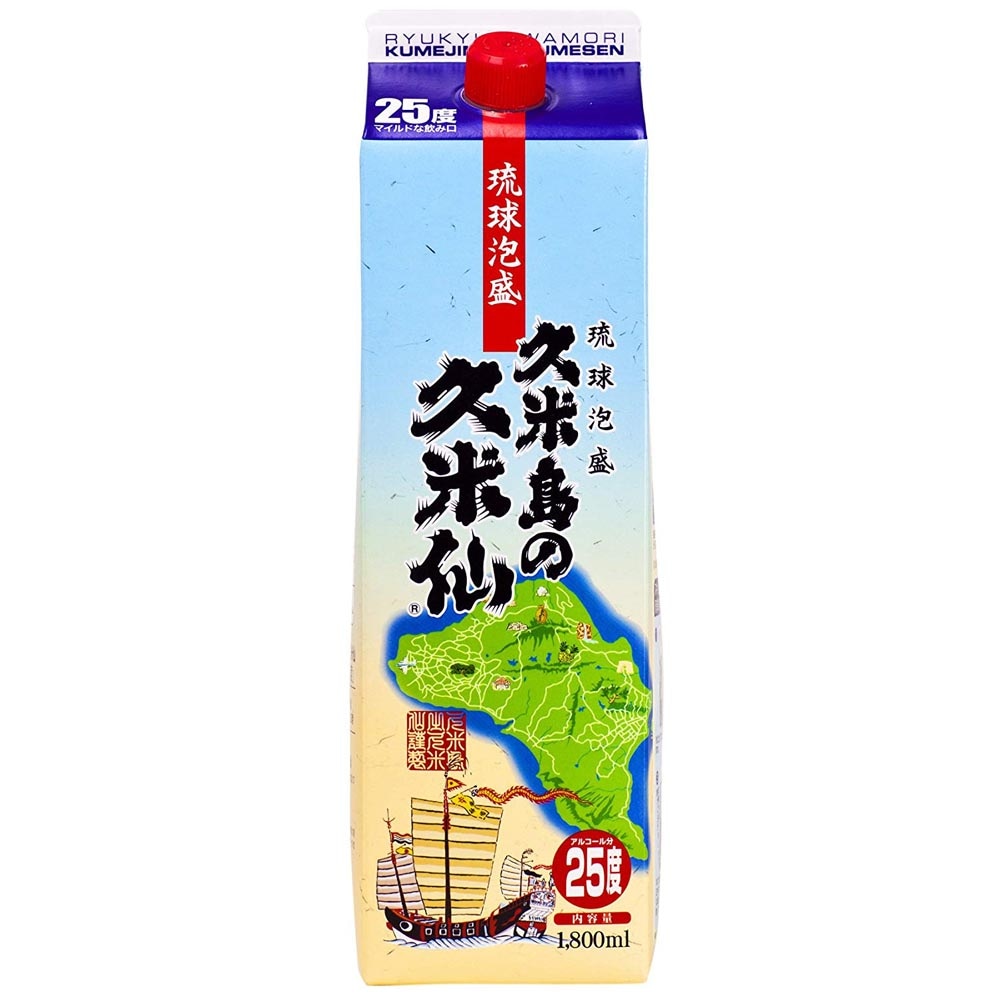 琉球泡盛 沖縄久米島の久米仙25度 1800ml