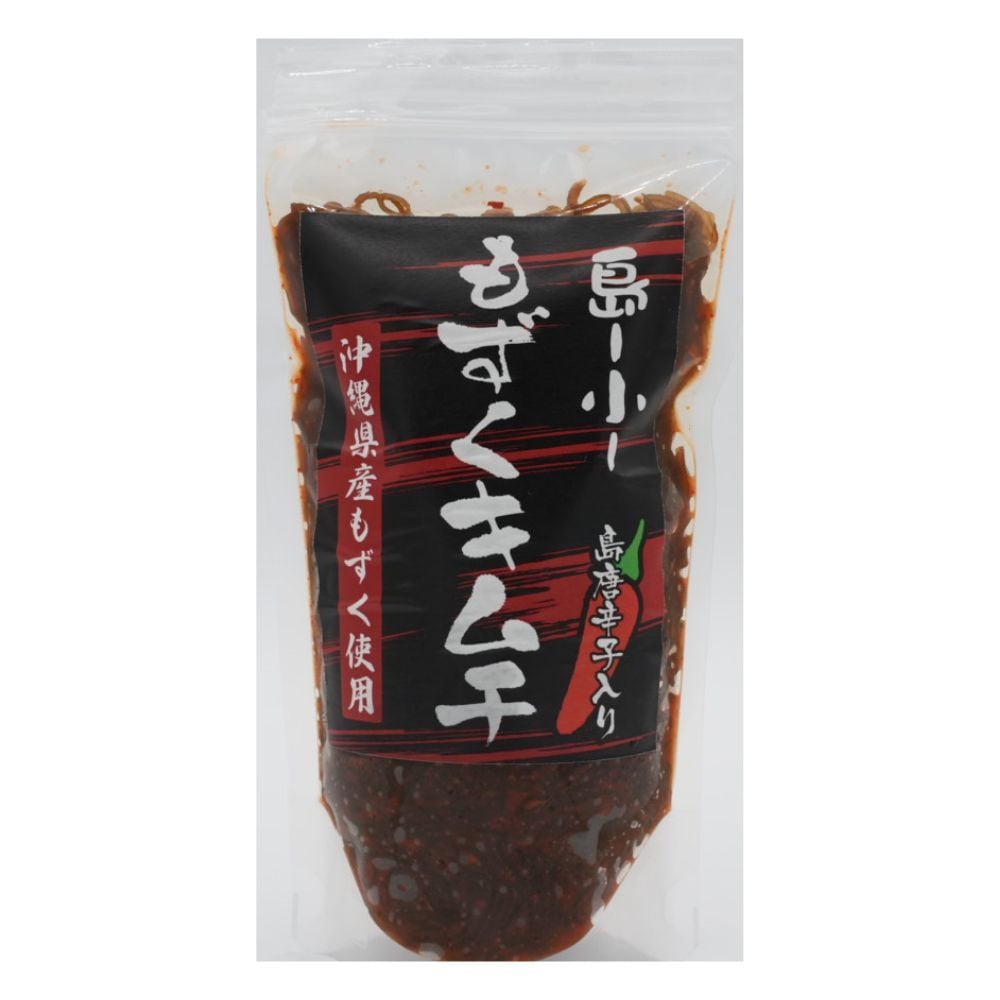 沖縄県産もずくと島唐辛子を使用した もずくキムチ200ｇ おつまみに ご飯のお供に 沖縄土産
