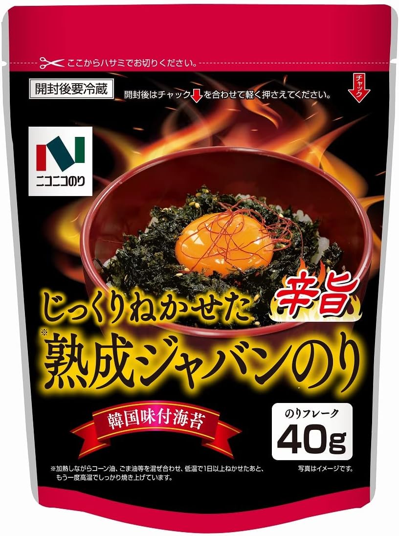 韓国味付け海苔 ニコニコ熟成ジャパン海苔40g旨辛