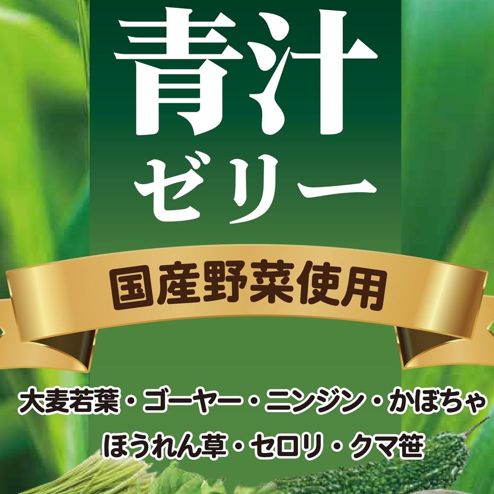おいしい青汁ゼリー1袋(10ｇ×14包入り)  リンゴ味 乳酸菌配合【国産野菜使用】