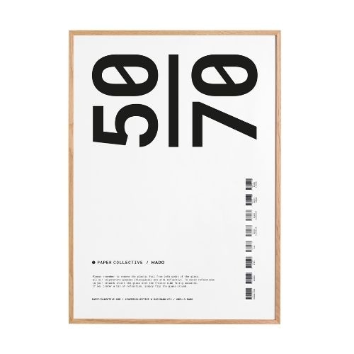 Frame - 50x70 - Oak (acrylic glass)