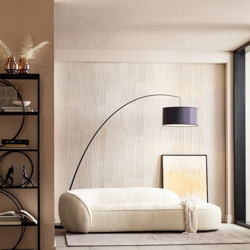 53698 Framed Picture Abstract White 80x120cm