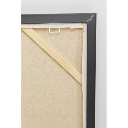 53698 Framed Picture Abstract White 80x120cm