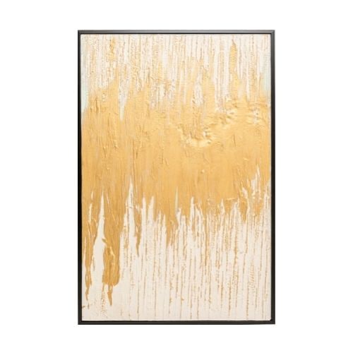 53698 Framed Picture Abstract White 80x120cm