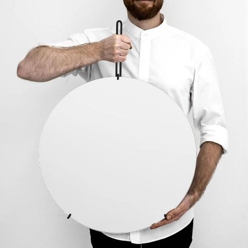 【受注発注商品】WMBL50 ウォールミラー Φ50cm (ブラック)