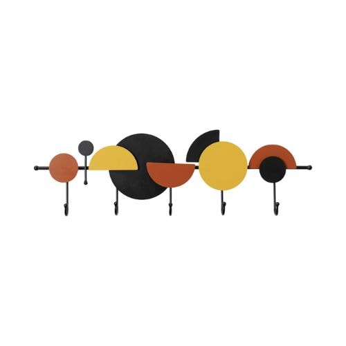 87124 Coat Rack Semicircles Colore 80cm