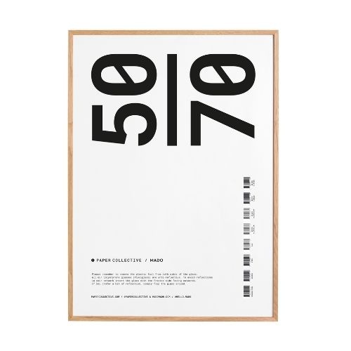 Frame - 50x70 - Oak (acrylic glass)