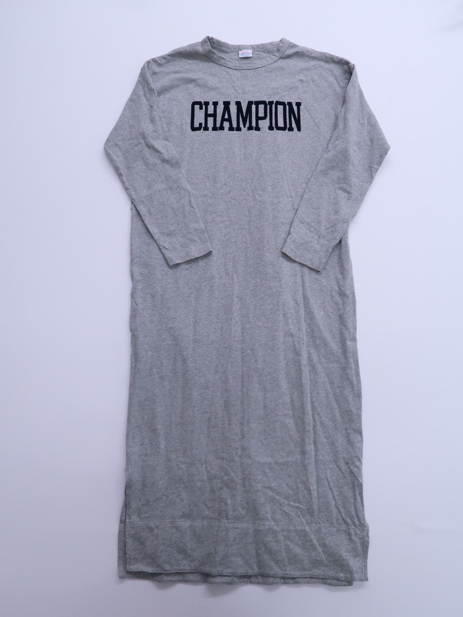 Champion チャンピオン フロッキーロゴマキシワンピース 長袖 グレー レディース Aランク M 委託倉庫から出荷 レディース ワンピース セットアップ ワンピース ロング丈 Wanboo Champion チャンピオン フロッキーロゴマキシワンピース 長袖 グレー レディース Aランク M 委託倉庫から出荷 レディース ワンピース セットアップ ワンピース ロング丈 Wanboo