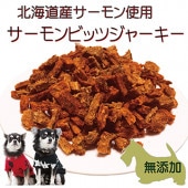 犬猫用 無添加 おやつ 国産 サーモン まるごと ビッツ ジャーキー 40ｇ 保存料不使用 トリーツ フード ドッグ ナチュラル 天然 帝塚山WANBANA 6480円以上 送料無料