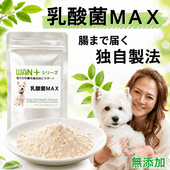 犬 猫 用 サプリメント ＷＡＮ+シリーズ　乳酸菌MAX 50ｇ入り　無添加　ワンバナ 腸活 腸内環境 整腸作用　帝塚山 WANBANA ワンバナ